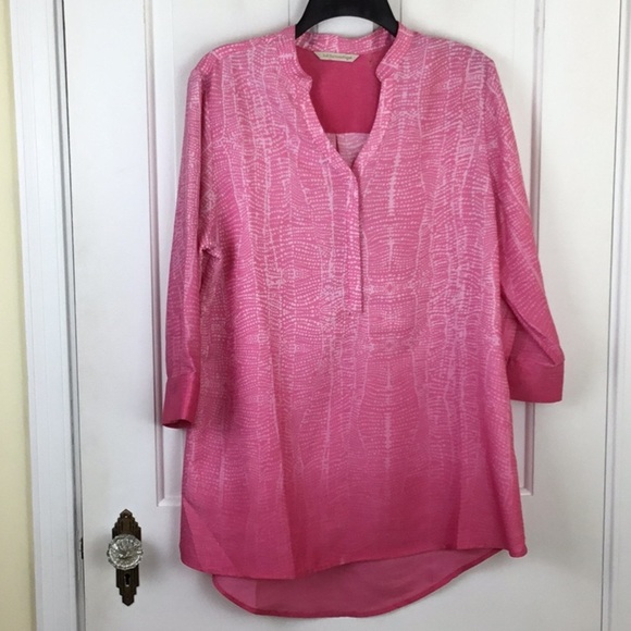 Soft Surroundings Henley Tunic Top Size M - Picture 3 of 6